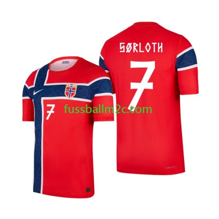 Fußballtrikots Norwegen Alexander Sorloth 7 Heim Trikotsatz WM 2026 Fußballtrikots Norwegen Alexander Sorloth 7 Heim Trikotsatz WM 2026